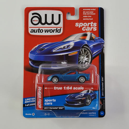 Auto World - 2011 Corvette Z06 (Blue) [Limited Edition - 1 of 2500]