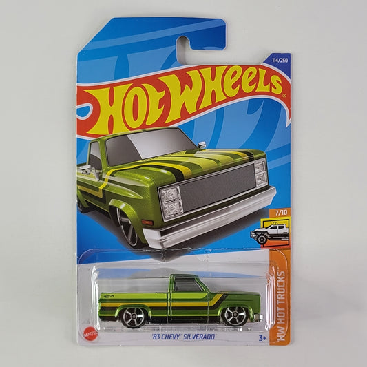 Hot Wheels - '83 Chevy Silverado (Metalflake Green)