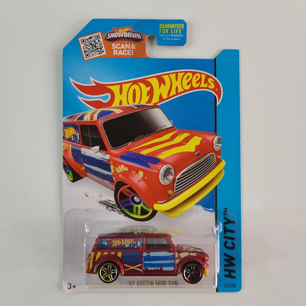 Hot Wheels - '67 Austin Mini Van (Metalflake Dark Red)