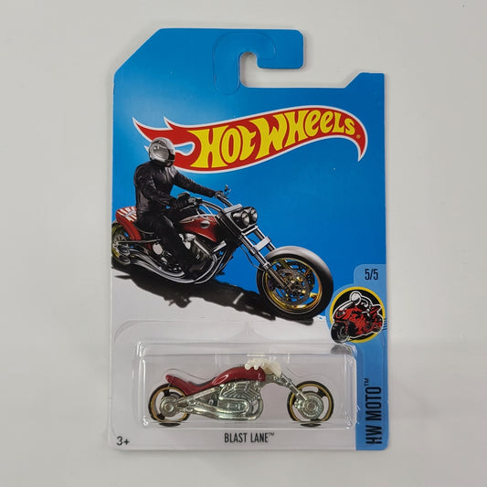 Hot Wheels - Blast Lane (Dark Red) [Treasure Hunt]