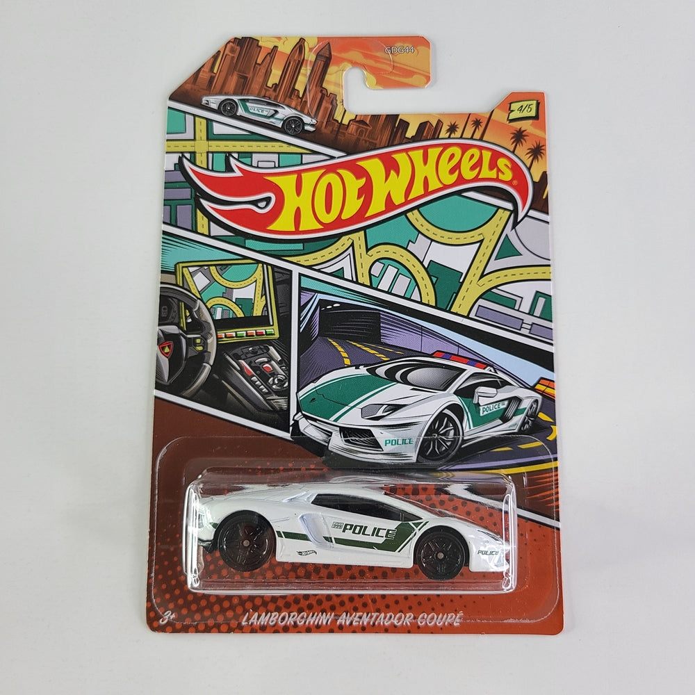 Hot Wheels - Lamborghini Aventador Coupé (White) [Walmart Exclusive]