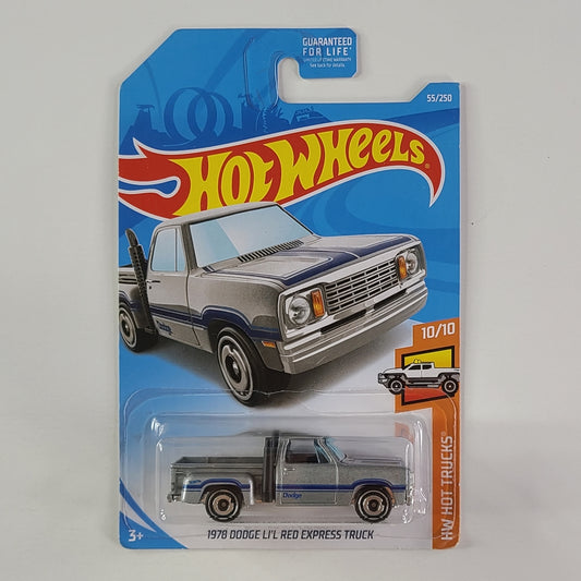 Hot Wheels - 1978 Dodge Li'l Red Express Truck (Metalflake Silver)