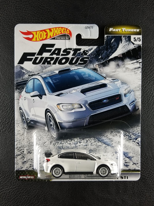 Hot Wheels Premium - 2016 Subaru WRX STI (White) [5/5 - 2020 HW Fast & Furious: Fast Tuners]