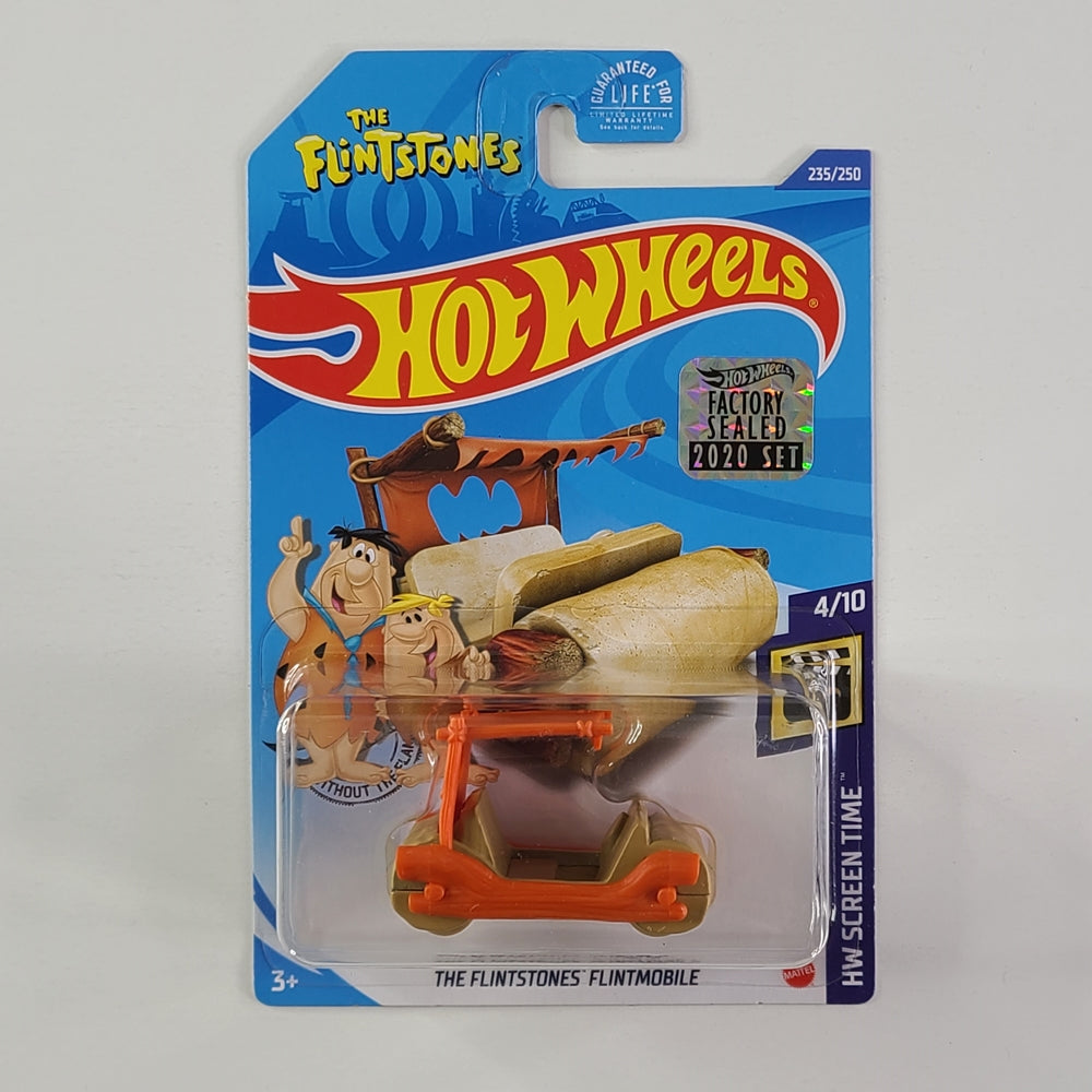 Hot Wheels - The Flintstones Flintmobile (Orange & Brown) [Factory Sealed 2020 Set]