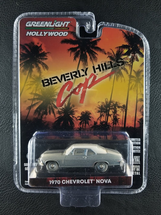Greenlight Hollywood - 1970 Chevrolet Nova (Blue) [Hollywood (Series 27); Limited Edition (Beverly Hills Cop)]