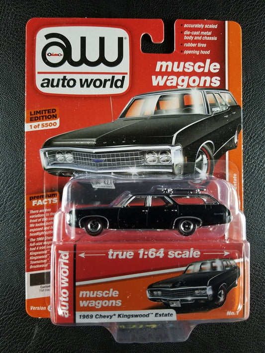 Auto World - 1969 Chevy Kingswood Estate (Black)