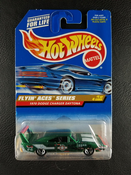 Hot Wheels - 1970 Dodge Charger Daytona (Green) [1/4 - Flyin' Aces Series]