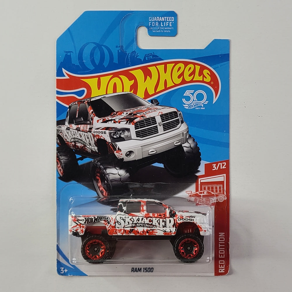 Hot Wheels - Ram 1500 (White/Red) [Target Exclusive]