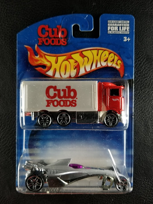 Hot Wheels 2-Pack - Hiway Hauler and Greased Lightnin' (Red/Silver) [Cub Foods]