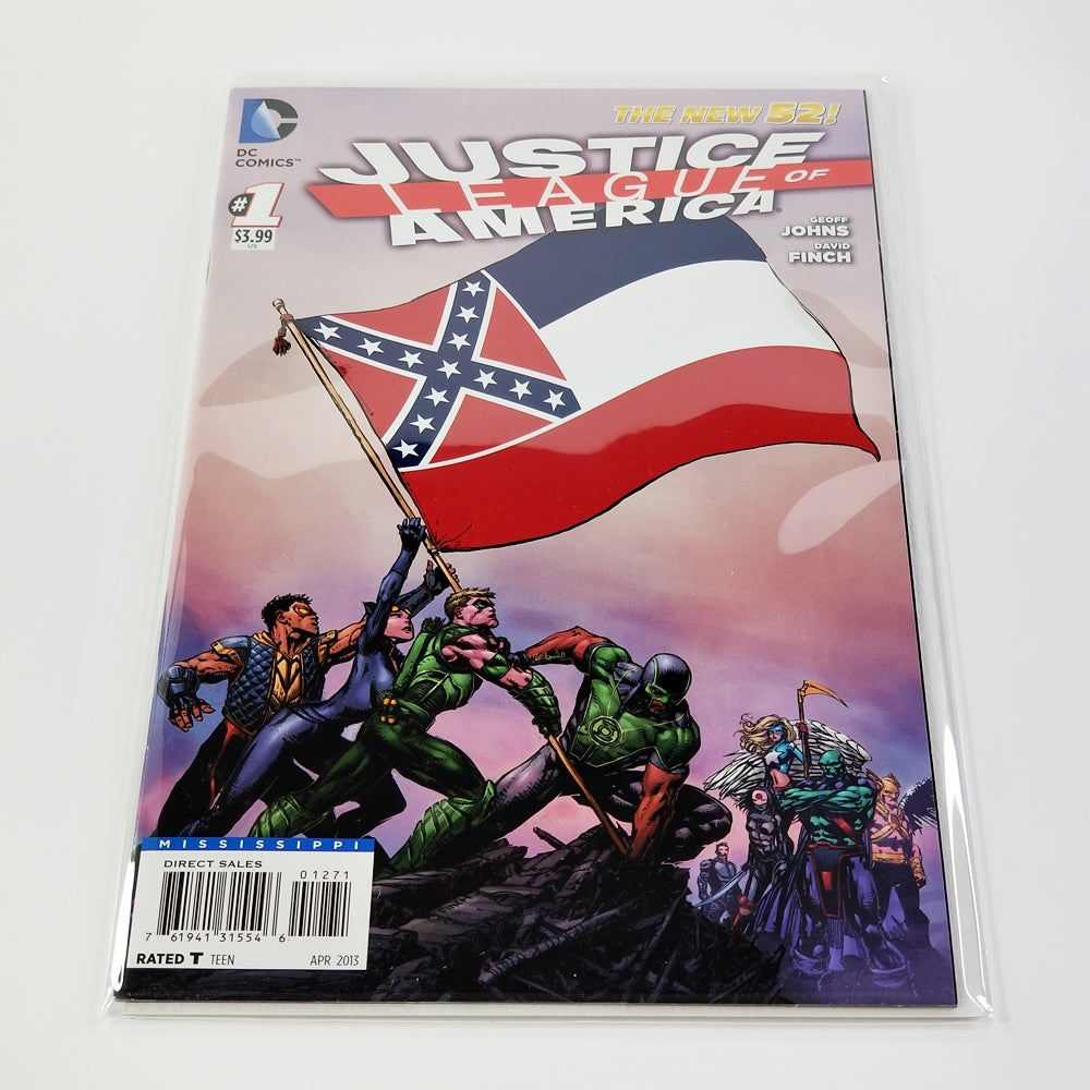 Justice League of America #1 Mississippi Flag Variant (DC, 2013)