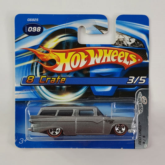 Hot Wheels - 8 Crate (Metalflake Grey) [Short Card]