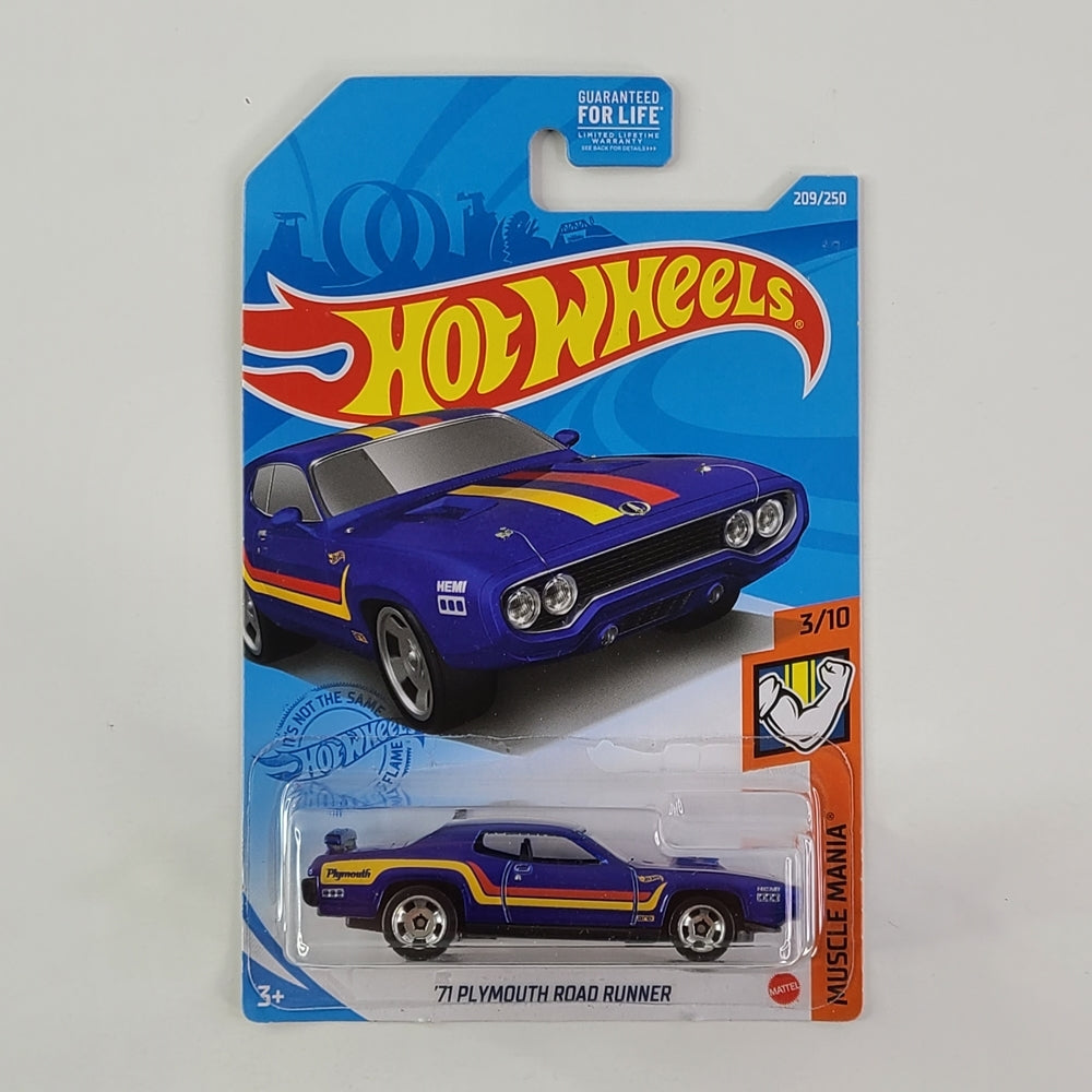 Hot Wheels - '71 Plymouth Road Runner (Blue)