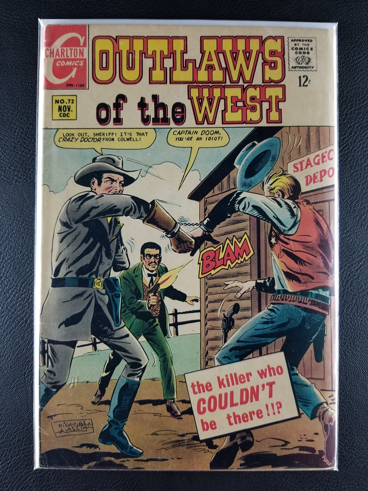 Outlaws of the West [1957] #72 (Charlton Comics Group, November 1968)