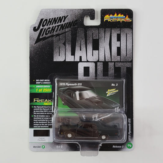 Johnny Lightning - 1970 Plymouth GTX (Custom Flat Black) [Limited Edition - 1 of 2500]