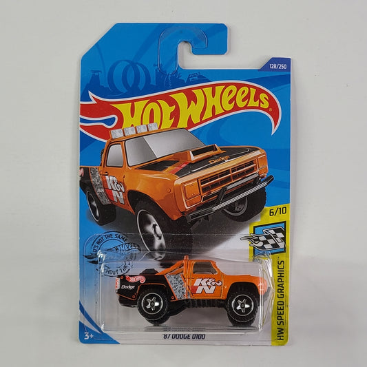 Hot Wheels - '87 Dodge D100 (Orange)