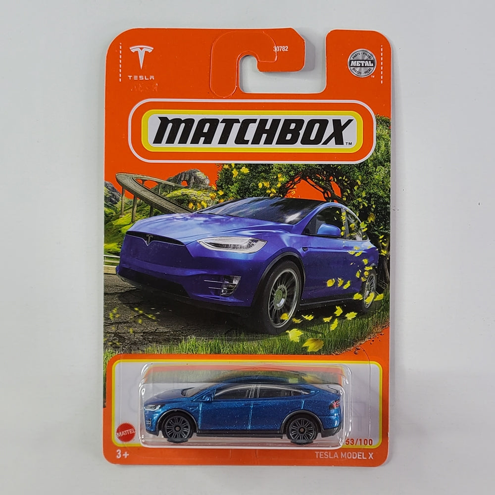 Matchbox - Tesla Model X (Metalflake Blue)