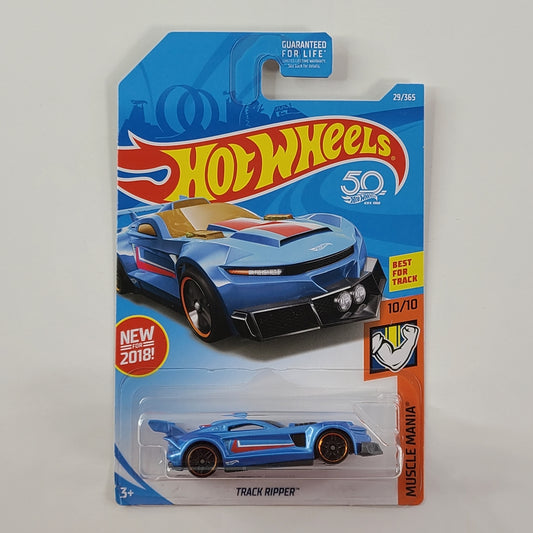 Hot Wheels - Track Ripper (Metalflake Blue) [Muscle Mania Mini Collection (2018) - 10/10] [New for 2018]