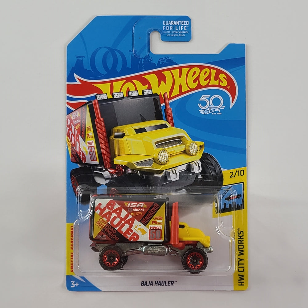 Hot Wheels - Baja Hauler (Yellow) [HW City Works Mini Collection (2018) - 2/10]