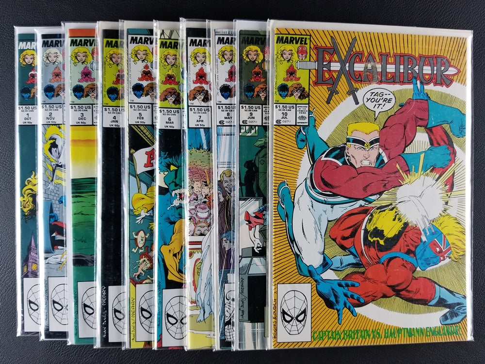 Excalibur [1st Series] #1-10 Set (Marvel, 1988-89)