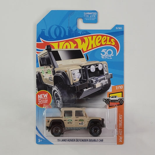 Hot Wheels - '15 Land Rover Defender Double Cab (Matte Khaki)