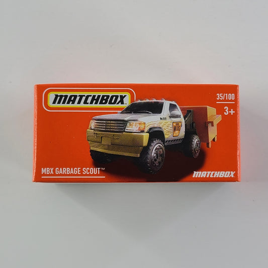 Matchbox - MBX Garbage Scout (White & Orange) [Small Box]