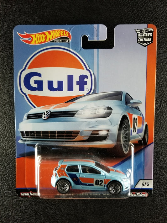 Hot Wheels Premium - Volkswagen Golf MK7 (Light Blue) [4/5 - Car Culture: Gulf]