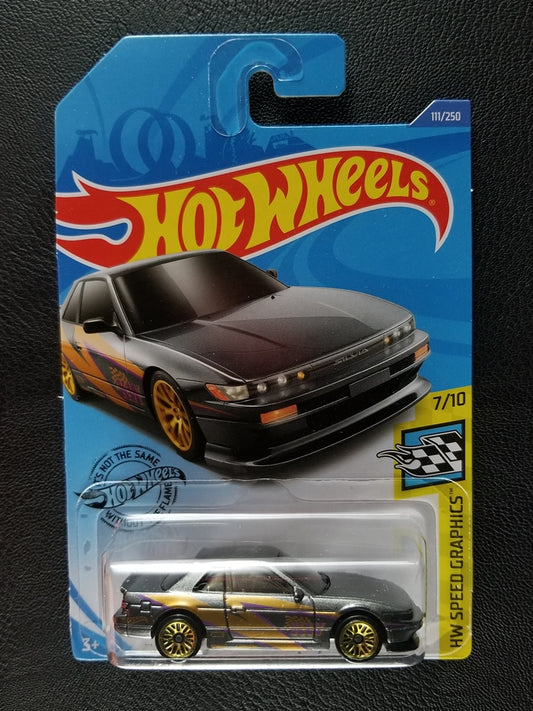 Hot Wheels - Nissan Silvia [S13] (Metalflake Dark Grey)