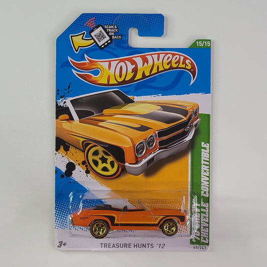Hot Wheels - '70 Chevy Chevelle Convertible (Orange) [Treasure Hunt]