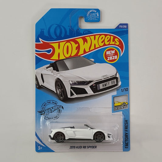 Hot Wheels - 2019 Audi R8 Spyder (White) [Factory Fresh Mini Collection (2010) - 1/10] [New for 2020]