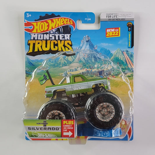 Hot Wheels Monster Truck - 1983 Chevy Silverado (Light Green)