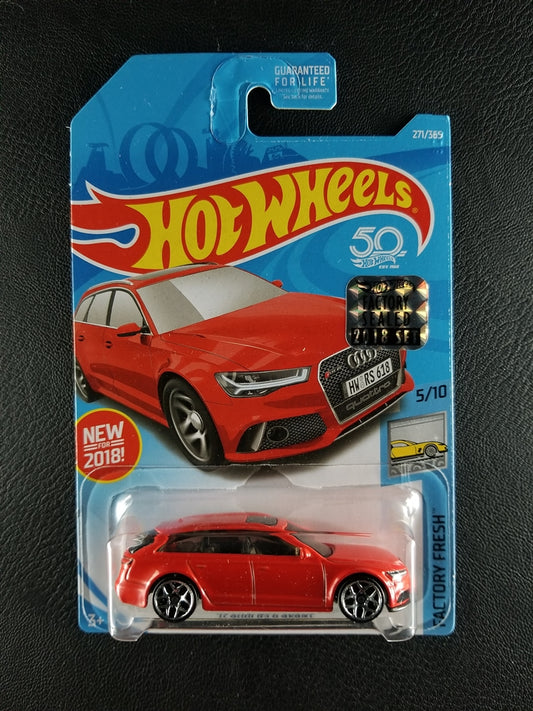 Hot Wheels - '17 Audi RS 6 Avant (Red) [Factory Sealed 2018 Set]