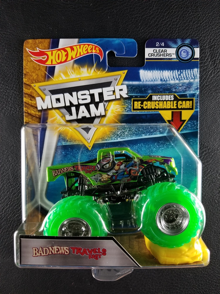 Hot Wheels Monster Jam - Bad News Travels Fast (Green) [2/4 - Clear Crushers]