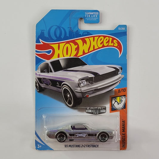 Hot Wheels - '65 Mustang 2+2 Fastback (ZAMAC) [Walmart Exclusive]