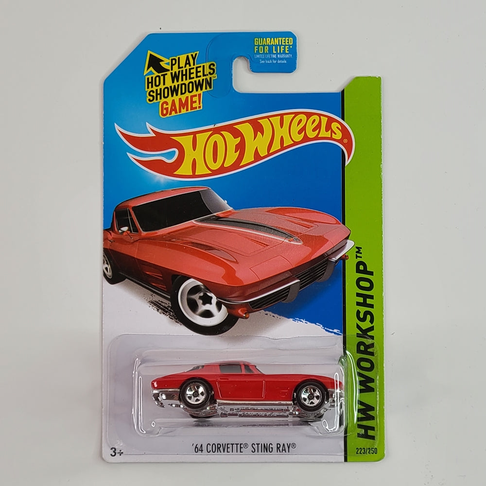 Hot Wheels - '64 Corvette Sting Ray (Red) [HW Workshop: Then and Now (2014) - 223/250]