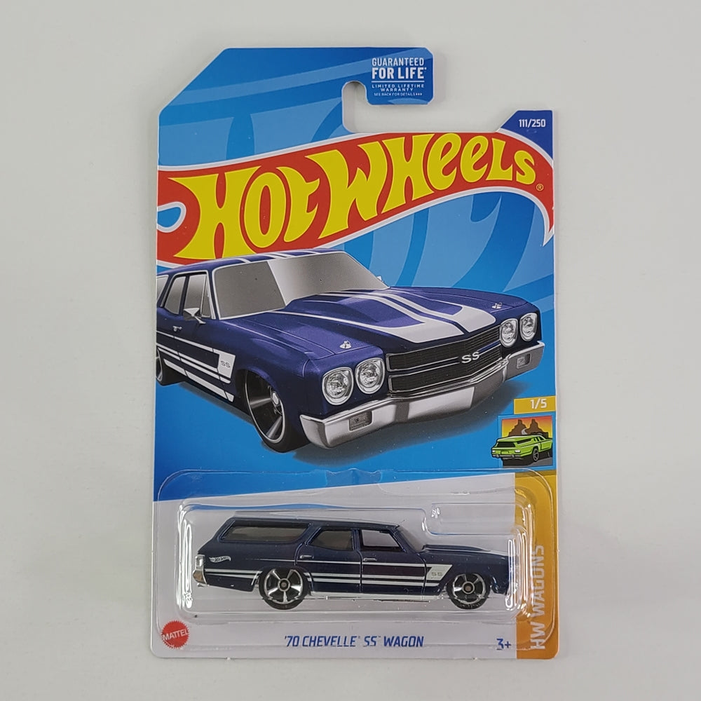 Hot Wheels - '70 Chevelle SS Wagon (Metalflake Dark Blue)