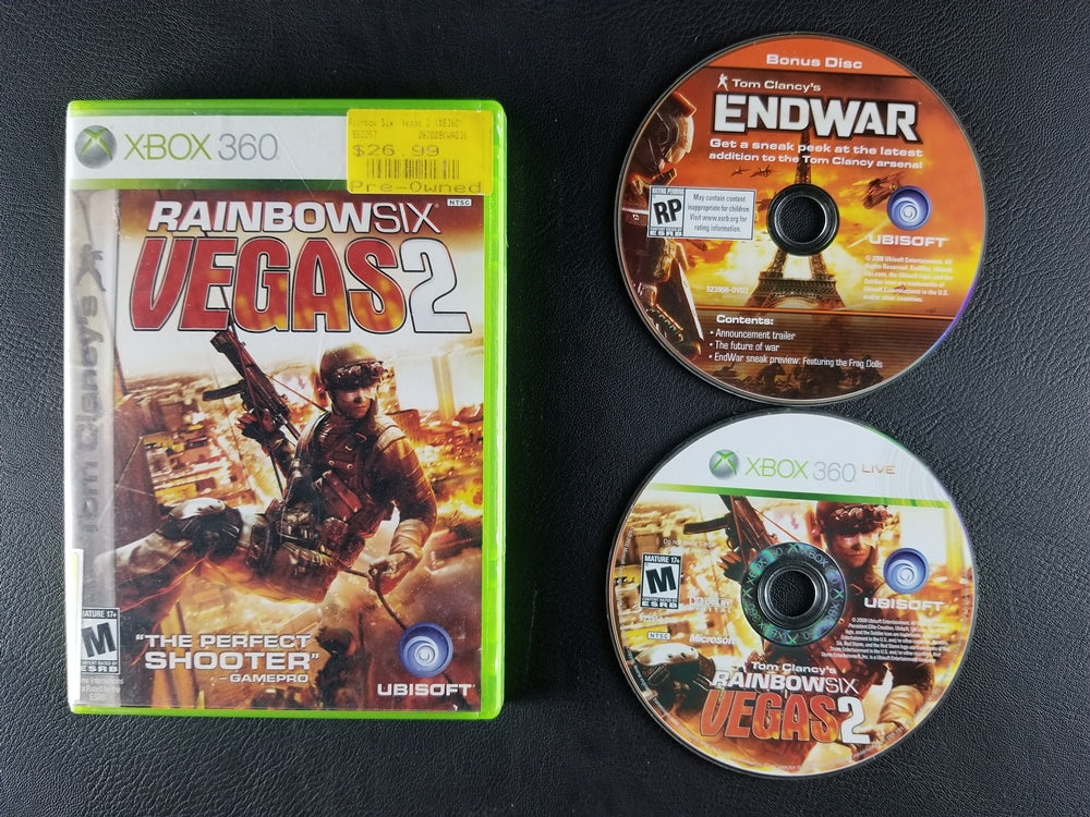 Tom Clancy's Rainbow Six: Vegas 2 (2008, Xbox 360)