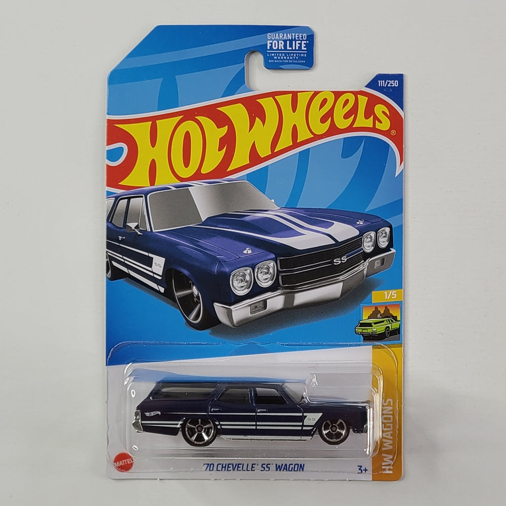 Hot Wheels - '70 Chevelle SS Wagon (Metalflake Dark Blue)