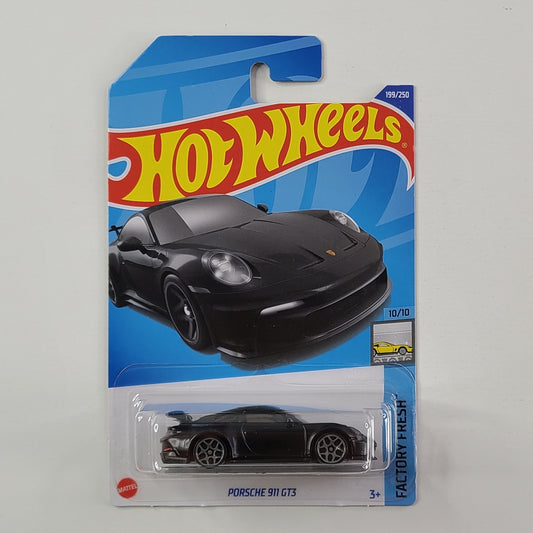 Hot Wheels - Porsche 911 GT3 (Jet Black) [Card Variant]