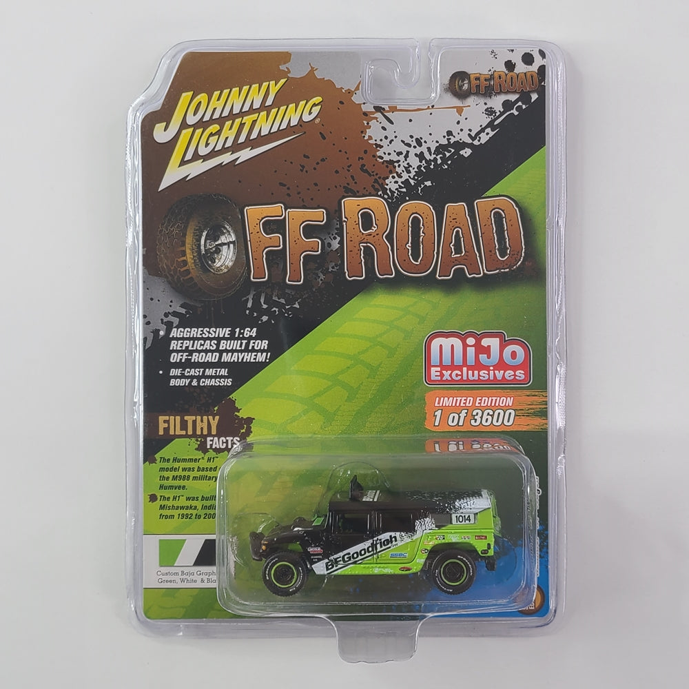 Johnny Lightning - Hummer H1 Wagon (Custom Baja Graphics Green, White & Black) [Limited Edition - 1 of 3600] [MiJo Exclusive]