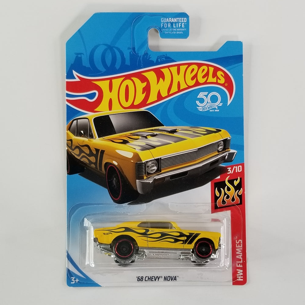 Hot Wheels - '68 Chevy Nova (Yellow) [Kmart Exclusive]