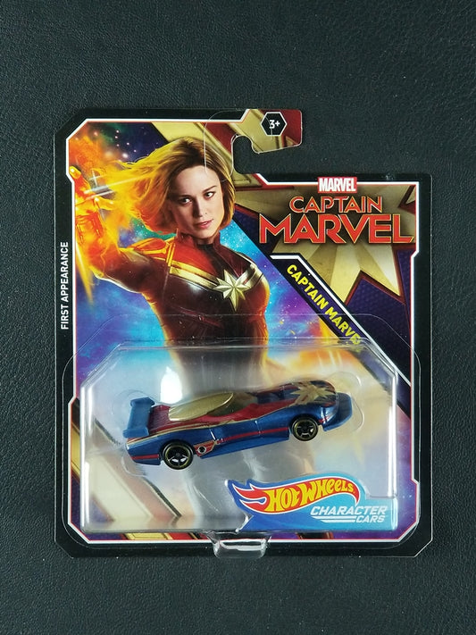 Hot Wheels Character Cars - Captain Marvel (Blue) [Captain Marvel]
