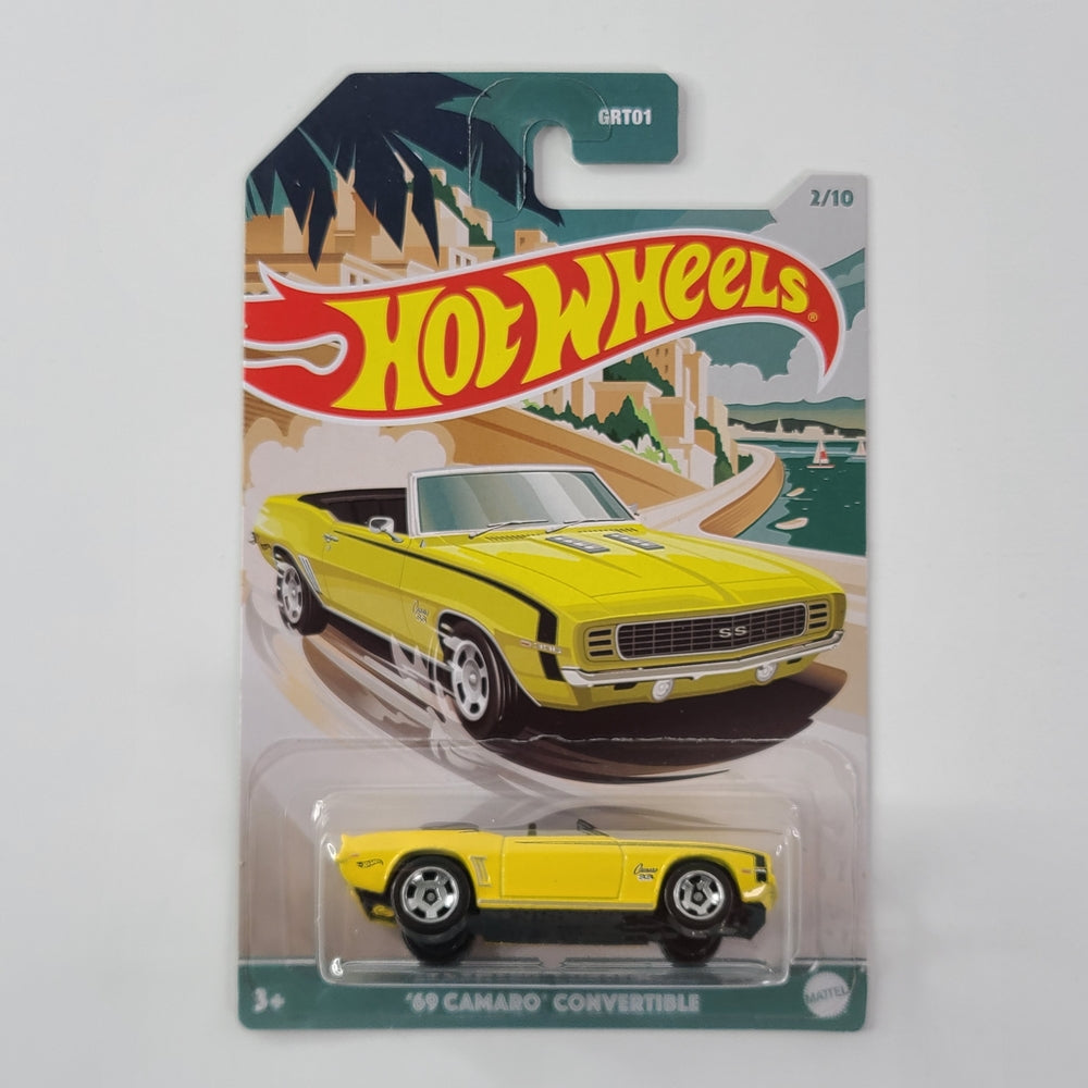 Hot Wheels - '69 Camaro Convertible (Yellow) [Convertibles Series (2021) - 2/10]