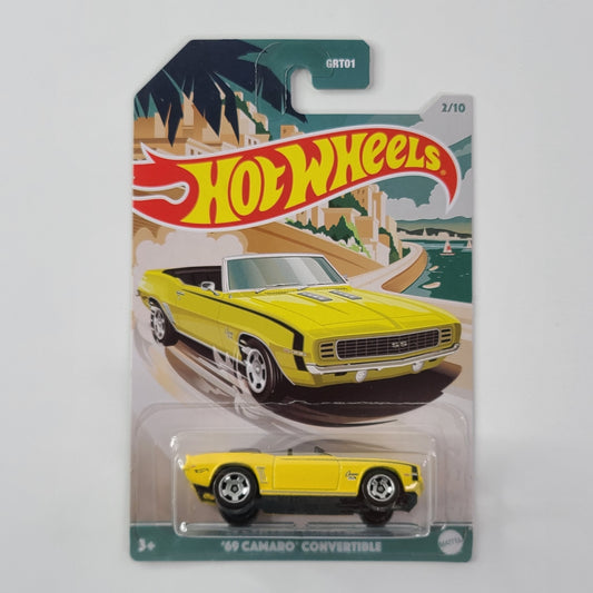 Hot Wheels - '69 Camaro Convertible (Yellow) [Convertibles Series (2021) - 2/10]