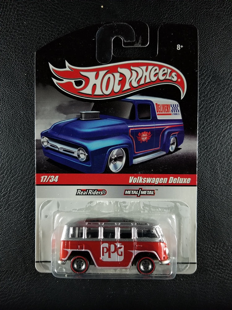 Hot Wheels Real Riders - Volkswagen Deluxe (Metalflake Silver & Metalflake Red)