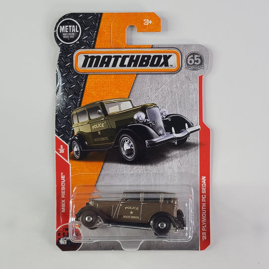 Matchbox - '33 Plymouth PC Sedan (Brown)