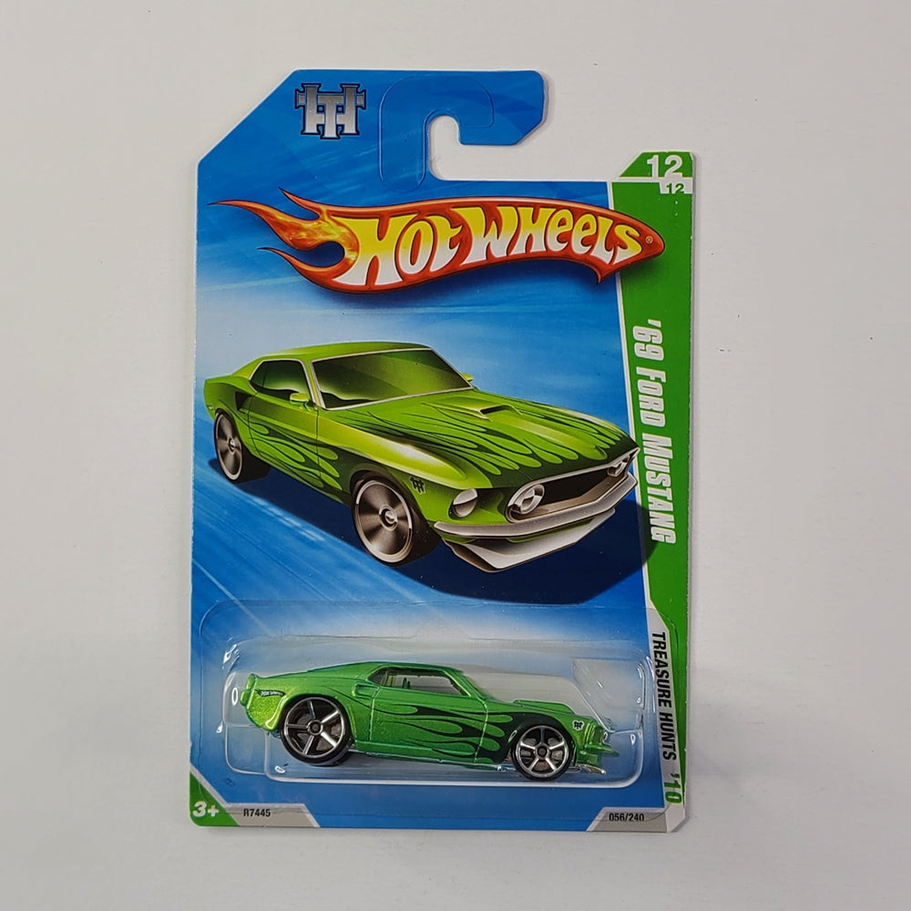 Hot Wheels - '69 Ford Mustang (Spectraflame Green) [Treasure Hunt]