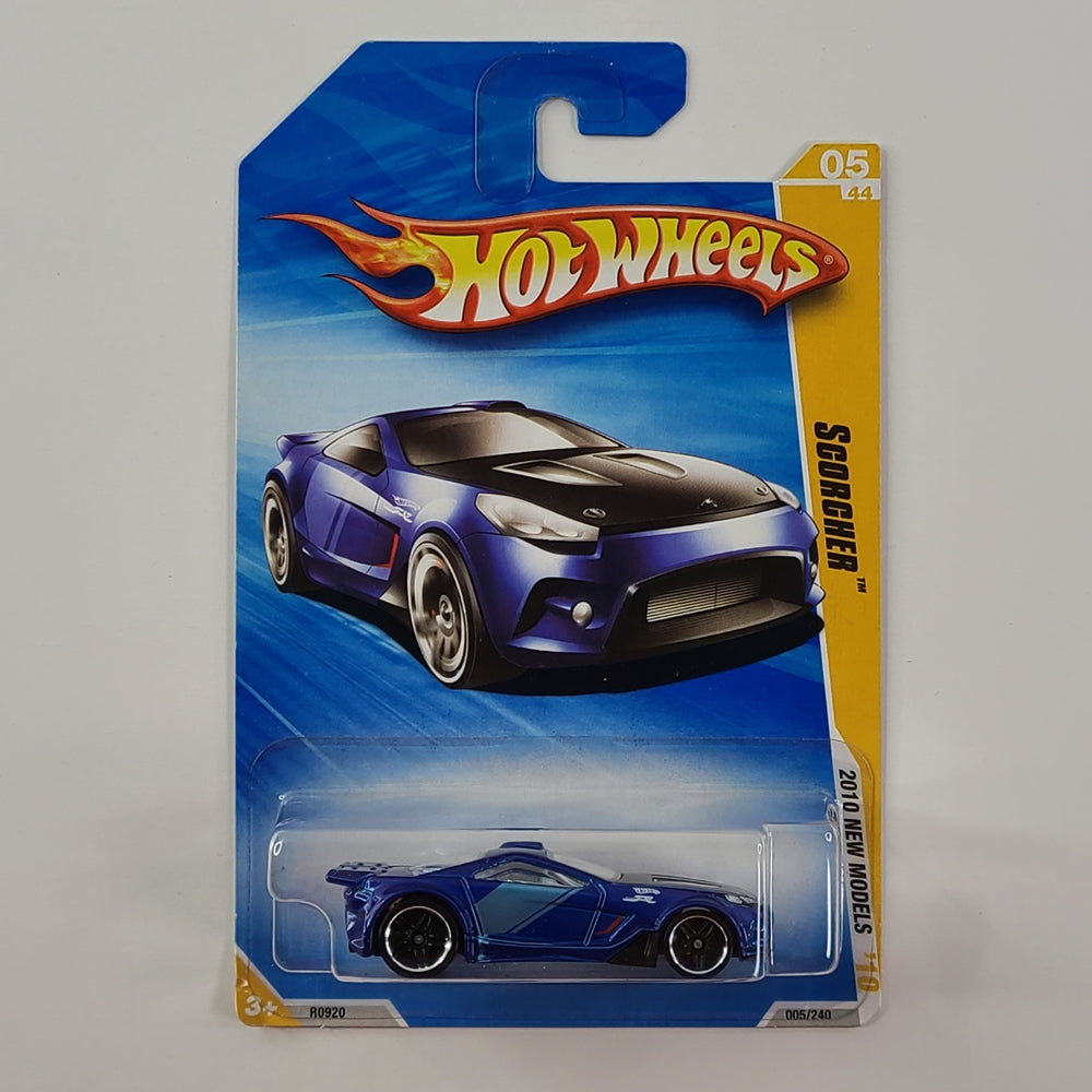 Hot Wheels - Scorcher (Dark Blue) [2010 New Models - 5/44]