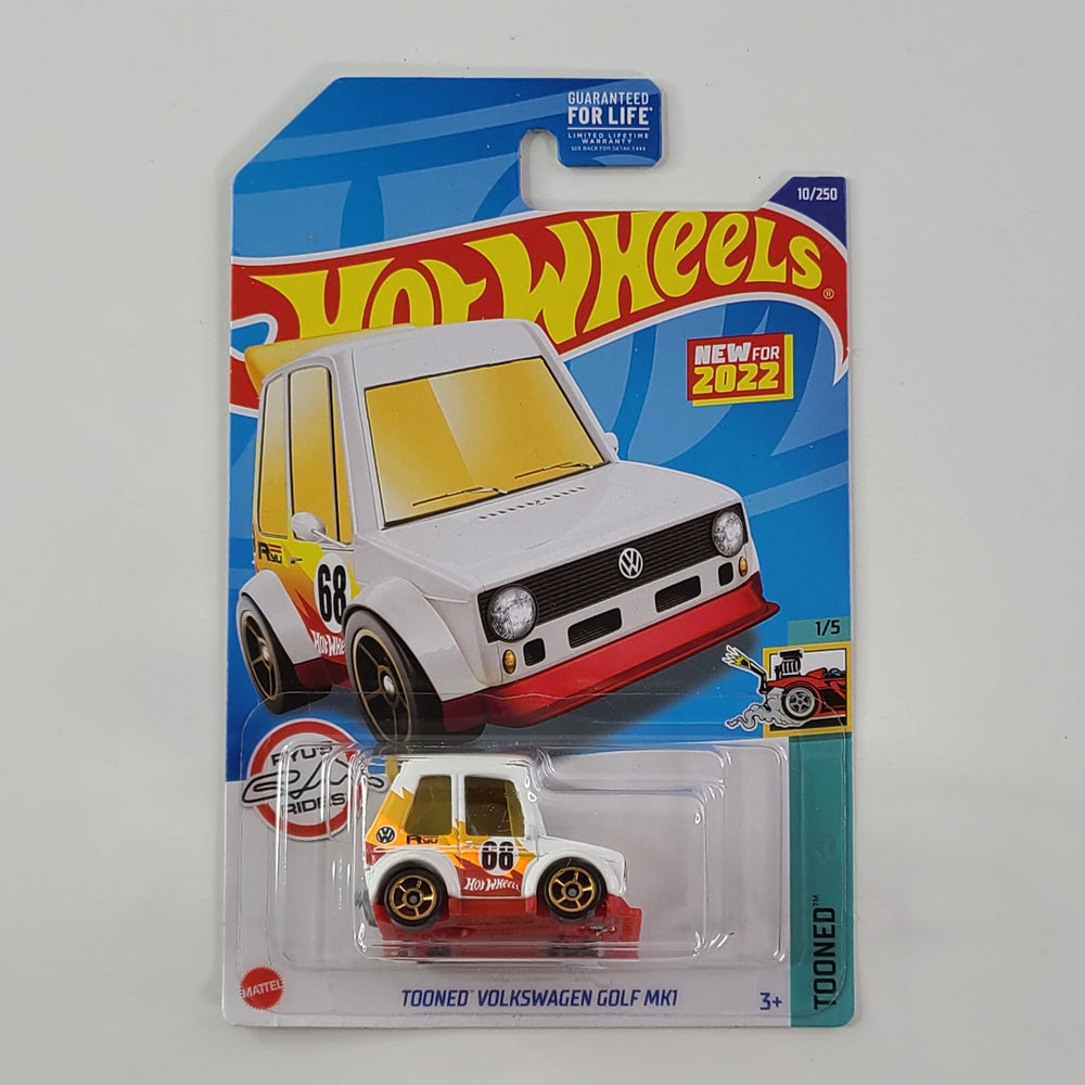 Hot Wheels - Tooned Volkswagen Golf Mk1 (White) [Tooned Mini Collection (2022) - 1/5] [New for 2022]