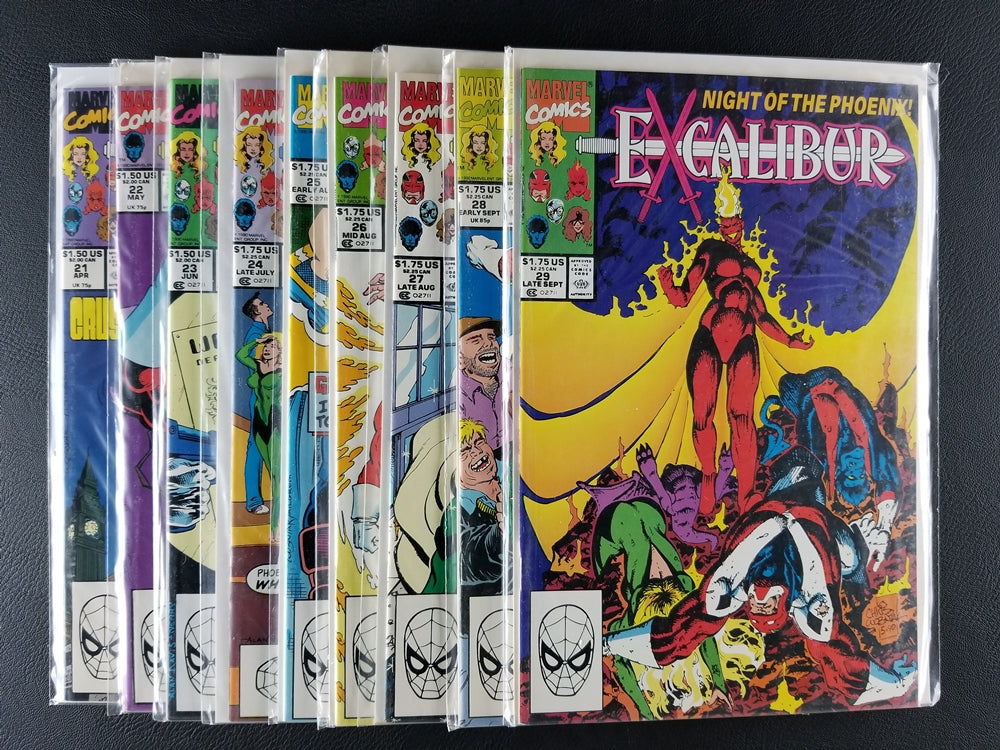 Excalibur [1st Series] #21-30 Set (Marvel, 1990-91)