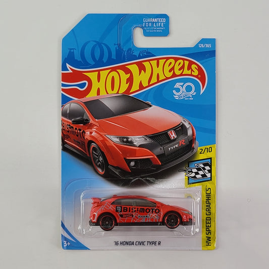 Hot Wheels - '16 Honda Civic Type R (Red)